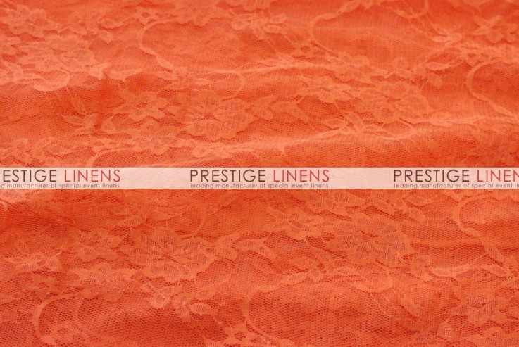 Victorian Stretch Lace Table Linen - Orange