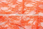 Victorian Stretch Lace Table Linen - Orange
