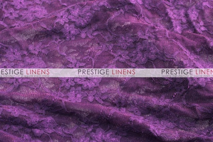 Victorian Stretch Lace Table Linen - Plum