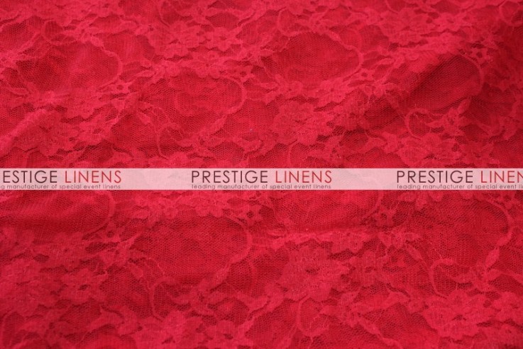 Victorian Stretch Lace Table Linen - Red