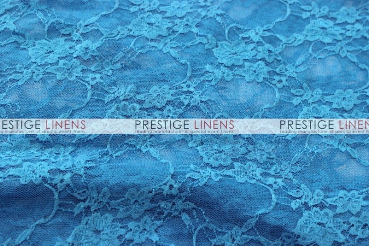 Victorian Stretch Lace Table Linen - Turquoise