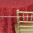 Chemical Lace Table Runner - Red