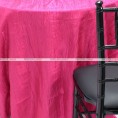 Crushed Taffeta Table Runner - 528 Hot Pink