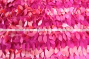 Leaf Petal Taffeta Table Runner - Multi Fuchsia