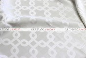 Links Jacquard Table Runner - White