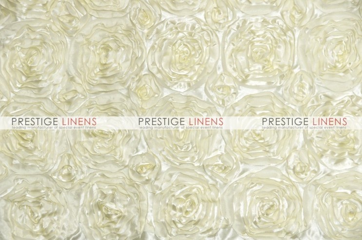 Rosette Satin Table Runner - Ivory