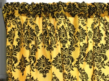 FLOCKING DAMASK TAFFETA