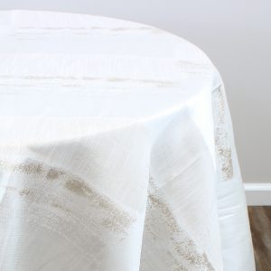 A La Mode Table Linen - White/Gold