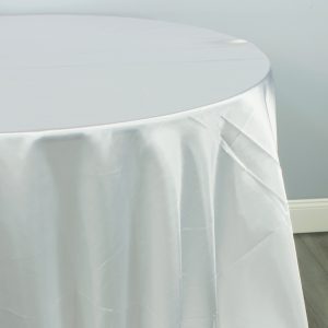 Charmeuse Satin Table Linen - 1126 Silver