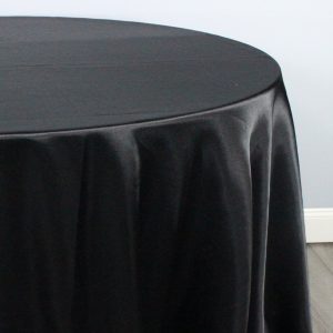 Charmeuse Satin Table Linen - 1127 Black