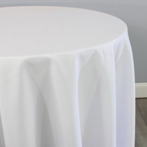 Polyester Poplin (Double-Wide) Table Linen - 126 White