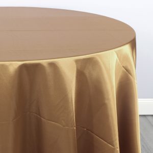 Charmeuse Satin Table Linen - 326 Khaki