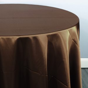 Charmeuse Satin Table Linen - 333 Brown