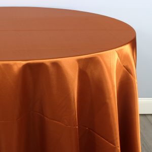 Charmeuse Satin Table Linen - 336 Cinnamon