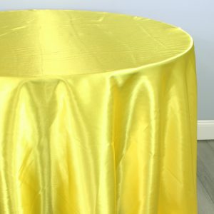 Charmeuse Satin Table Linen - 457 Pucci Yellow