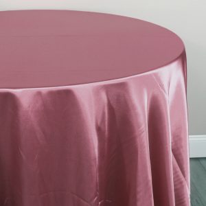 Charmeuse Satin Table Linen - 548 Dk Mauve