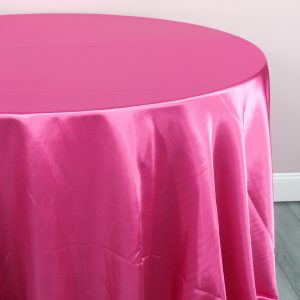 Charmeuse Satin Table Linen - 566 Pink Panther