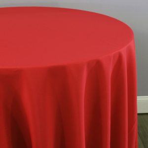 Polyester Poplin (Double-Wide) Table Linen - 626 Red