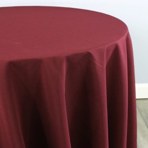 Polyester Poplin (Double-Wide) Table Linen - 628 Burgundy