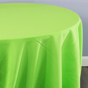 Polyester Poplin (Double-Wide) Table Linen - 726 Lime