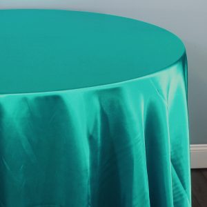 Charmeuse Satin Table Linen - 769 Pucci Jade