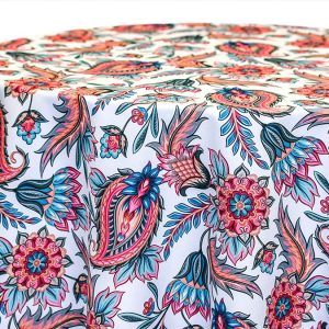 Poly Print - Asian Paisley Table Linen - Multi