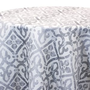Poly Print - Barocco Table Linen - Grey