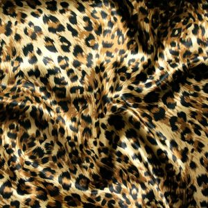 Cheetah Print Charmeuse Table Linen - Large Print