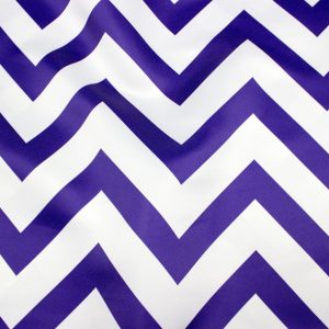 Chevron Print Lamour Table Linen - Purple