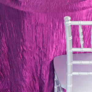 Crushed Taffeta Table Linen - 1058 Dk Barney