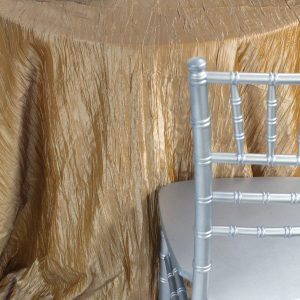 Crushed Taffeta Table Linen - 140 Honey Dew