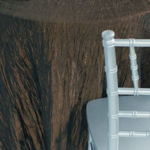 Crushed Taffeta Table Linen - 400 Chocolate