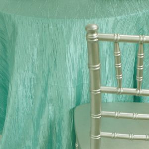 Crushed Taffeta Table Linen - 730 Mint