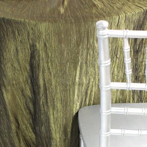 Crushed Taffeta Table Linen - 830 Olive