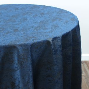Crystal Velvet Table Linen - Navy