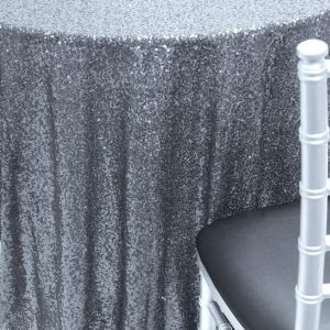 Glitz Sequins Table Linen - Grey