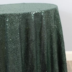 Glitz Sequins Table Linen - Hunter