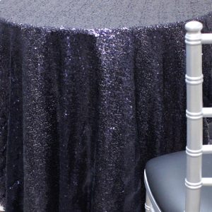 Glitz Sequins Table Linen - Navy