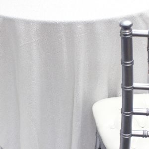 Glitz Sequins Table Linen - White