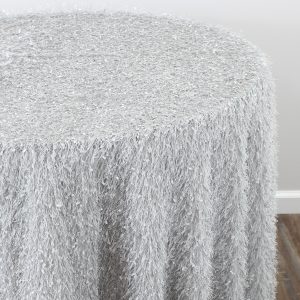 Minky Table Linen - Silver