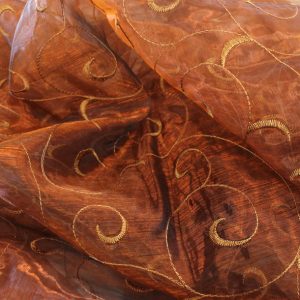 Organza Swirl Table Linen - 342 Copper