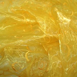 Organza Swirl Table Linen - 426 Yellow