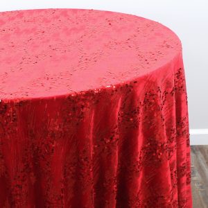Ornate Table Linen - Red