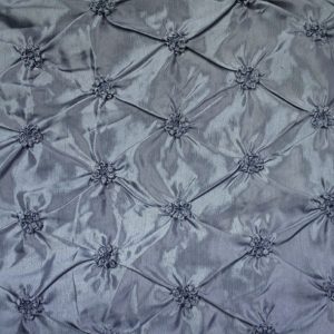 Pinwheel Taffeta Table Linen - Platinum