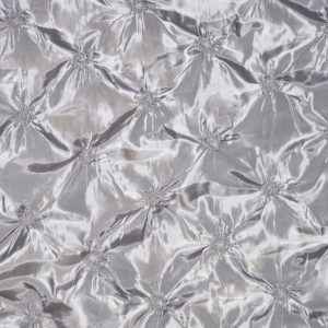 Pinwheel Taffeta Table Linen - Silver