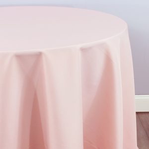 Polyester Poplin (Double-Wide) Table Linen - 567 Blush Pink