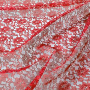 Rachelle Lace Table Linen - 626 Red