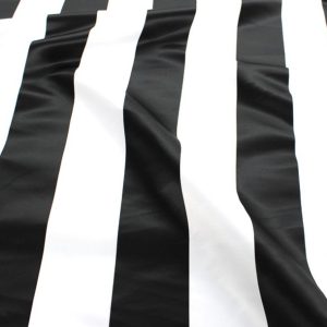 Striped Print Lamour Table Linen - 3.5 Inch Black