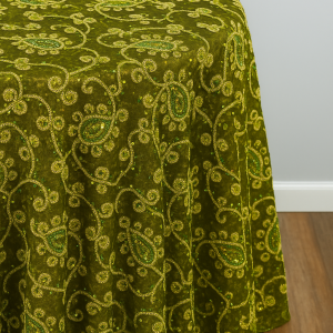 Coco Paisley Table Linen - Olive