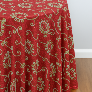 Coco Paisley Table Linen - Red